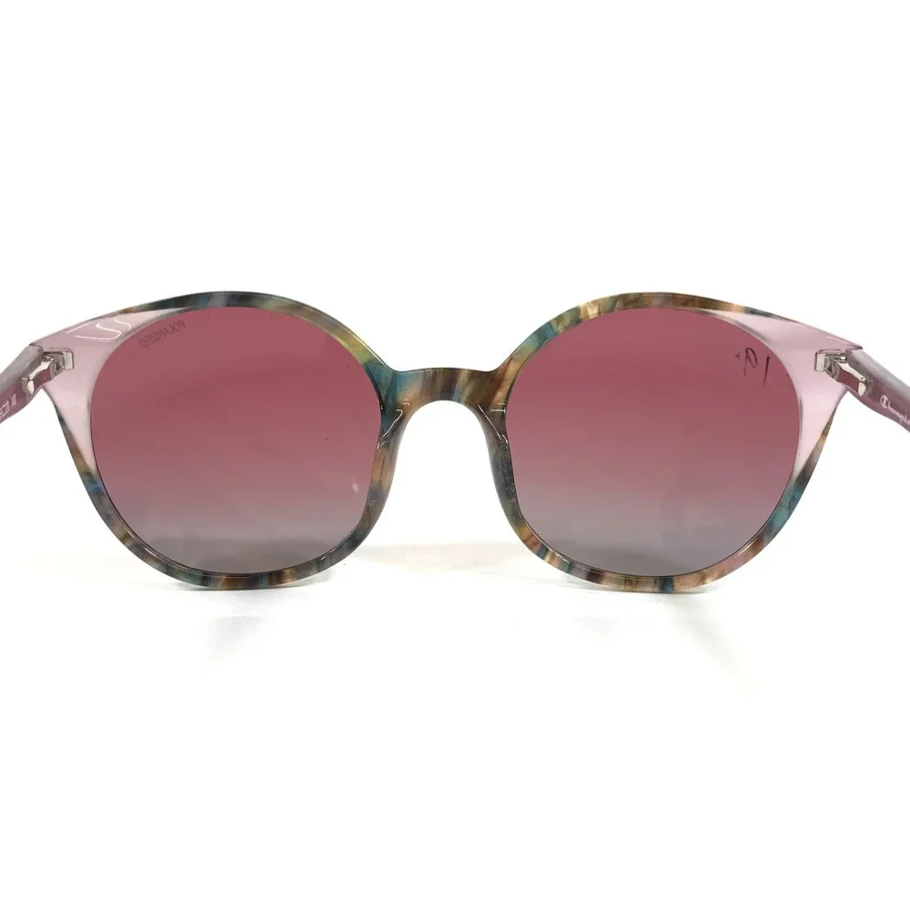 Champion Sunglasses WREN C02 Pink Tortoise Round Frames w/ Pink Gradient Lenses